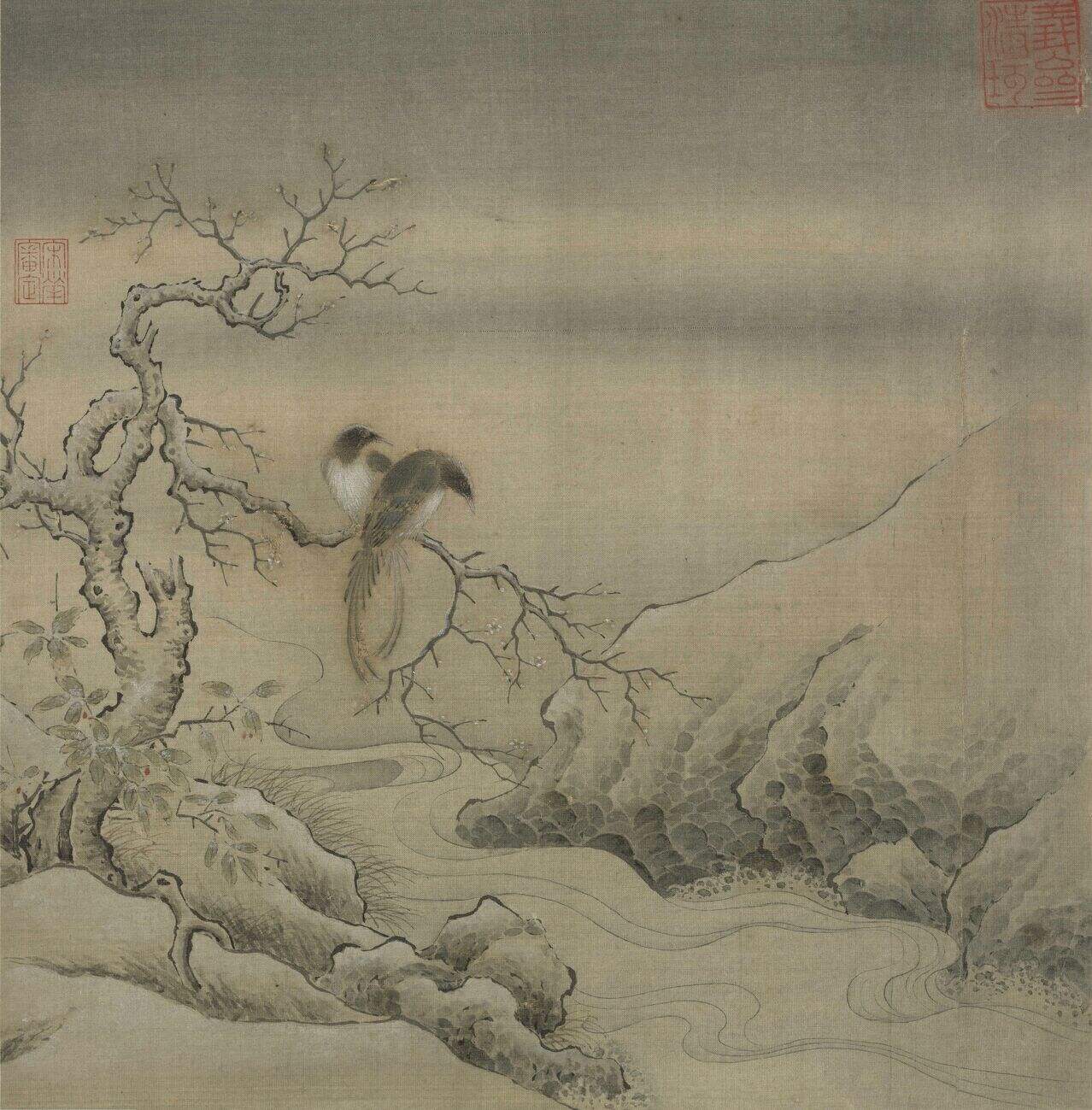 乌桕文禽图缩略图
