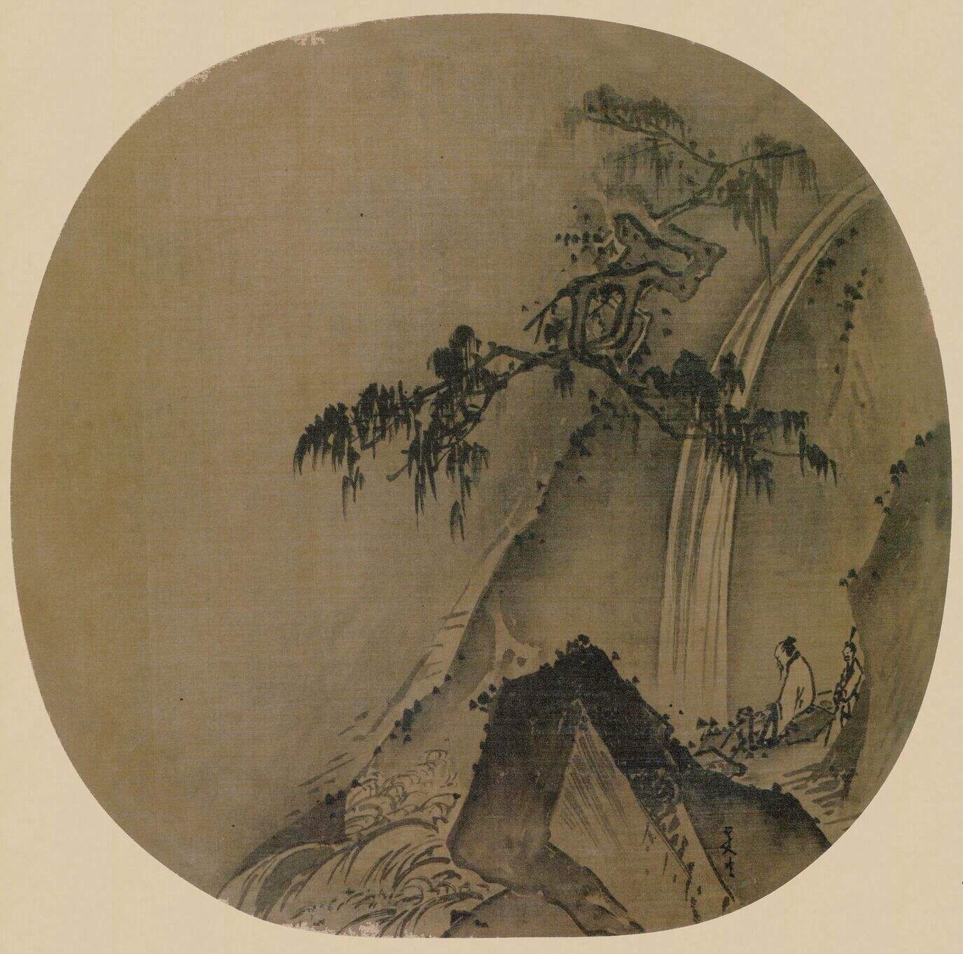 松下观瀑图缩略图