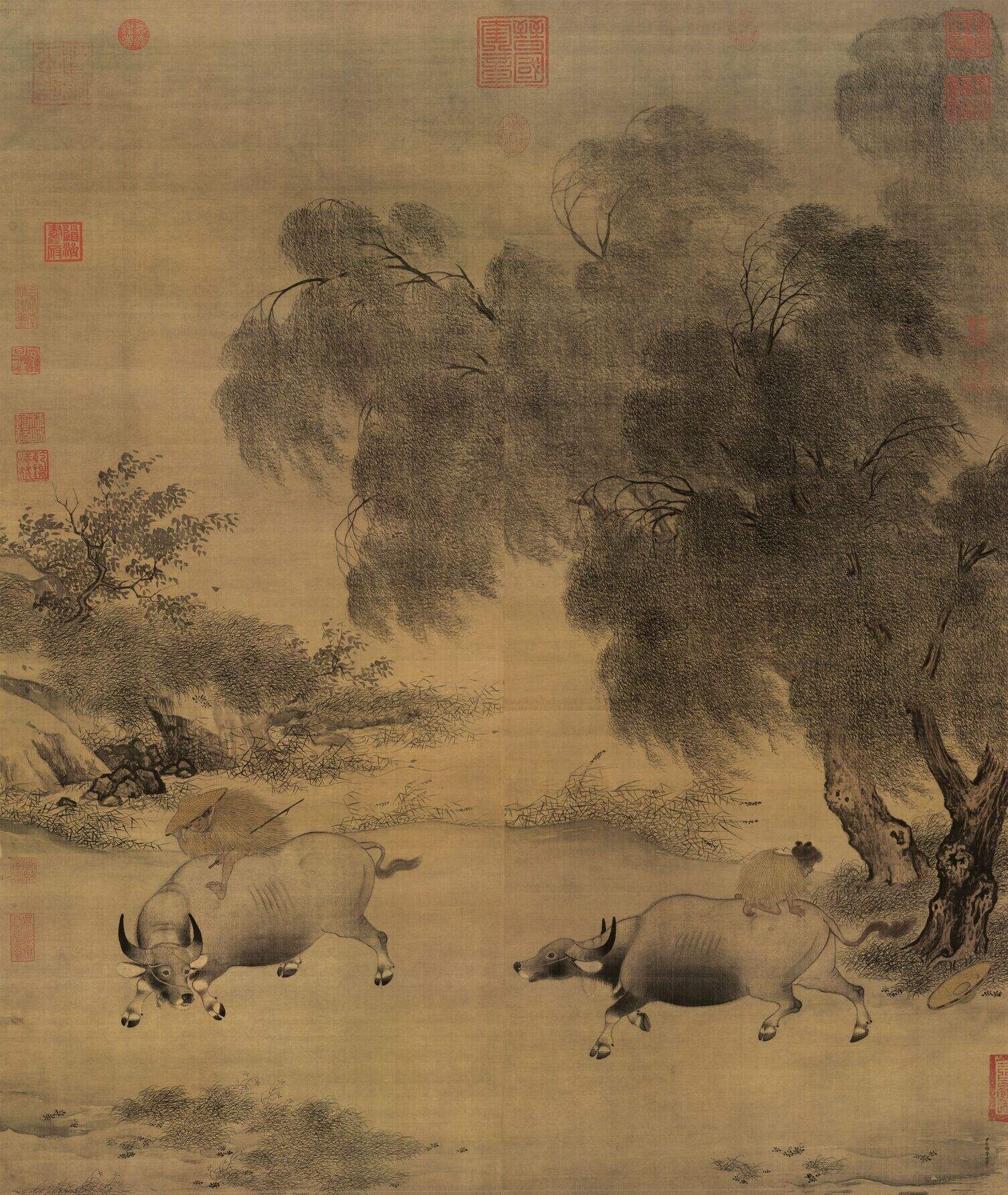 风雨归牧图缩略图