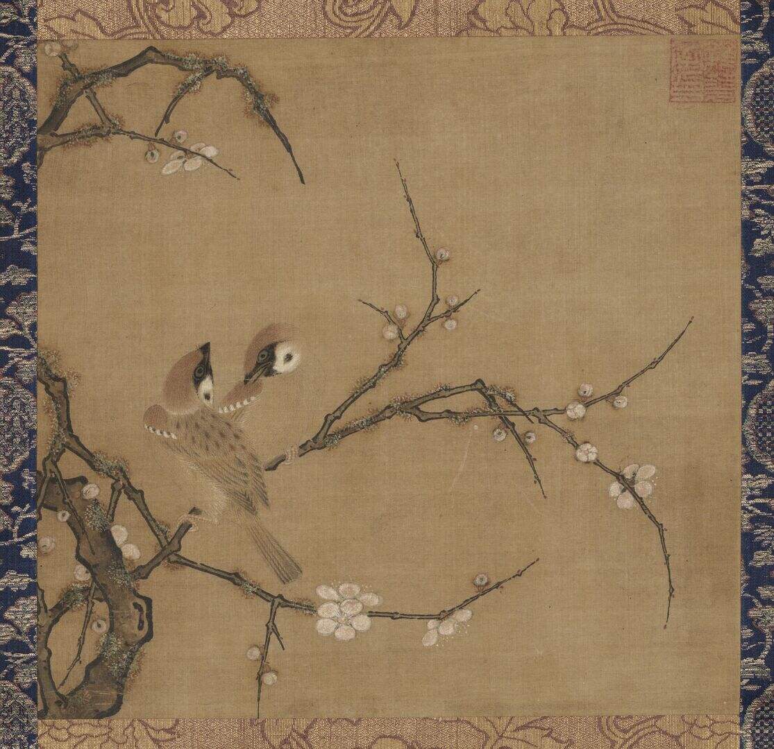梅花双雀图缩略图