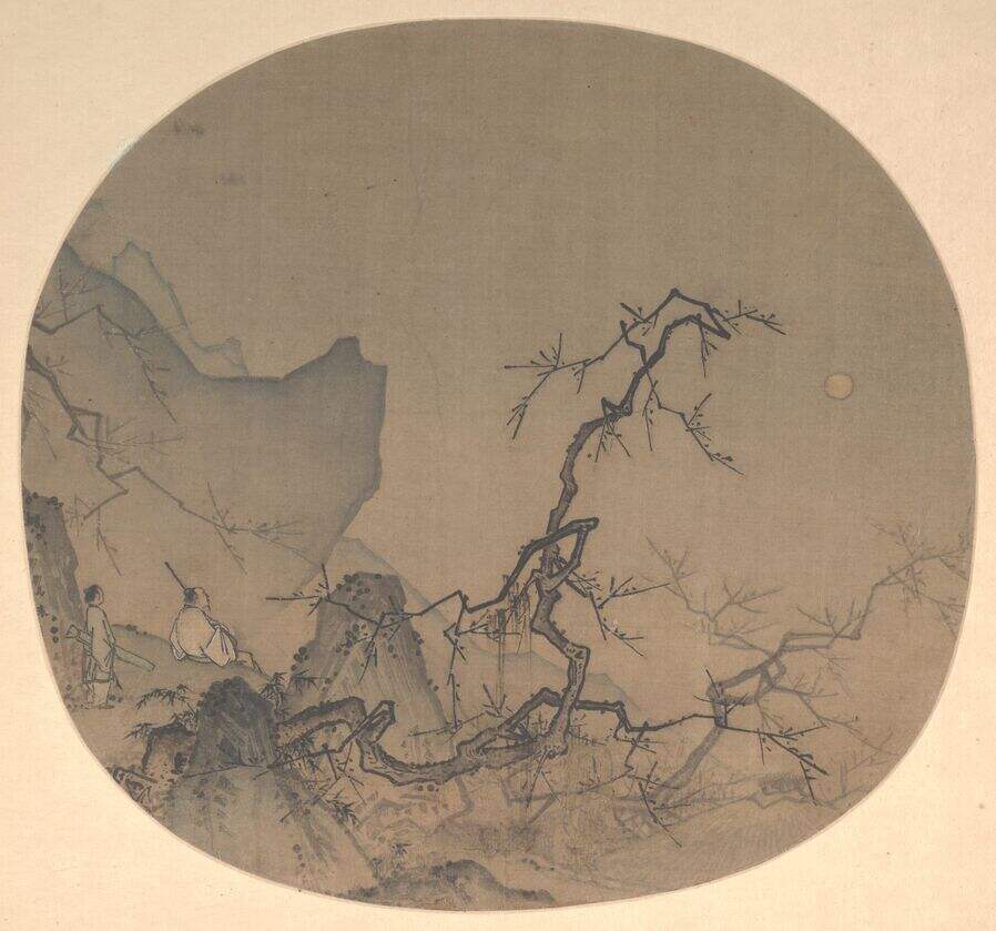 月下赏梅图缩略图