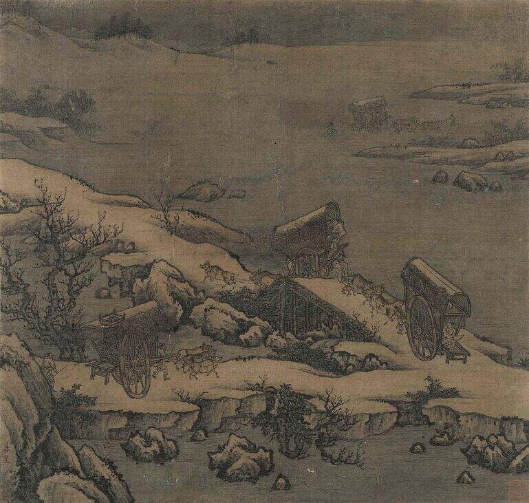 雪溪行旅图缩略图