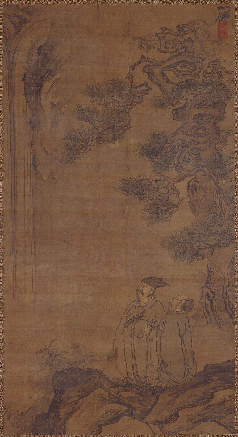松阴观瀑图缩略图