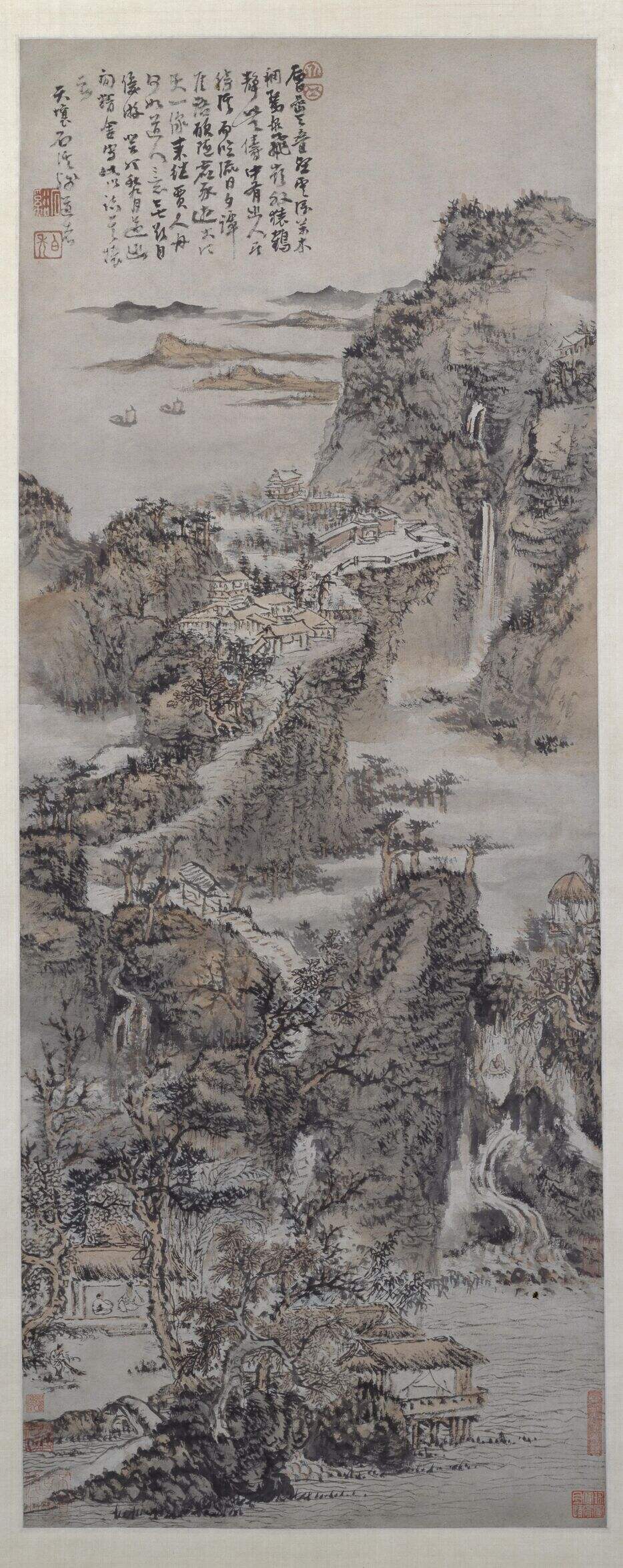 层岩叠壑图缩略图