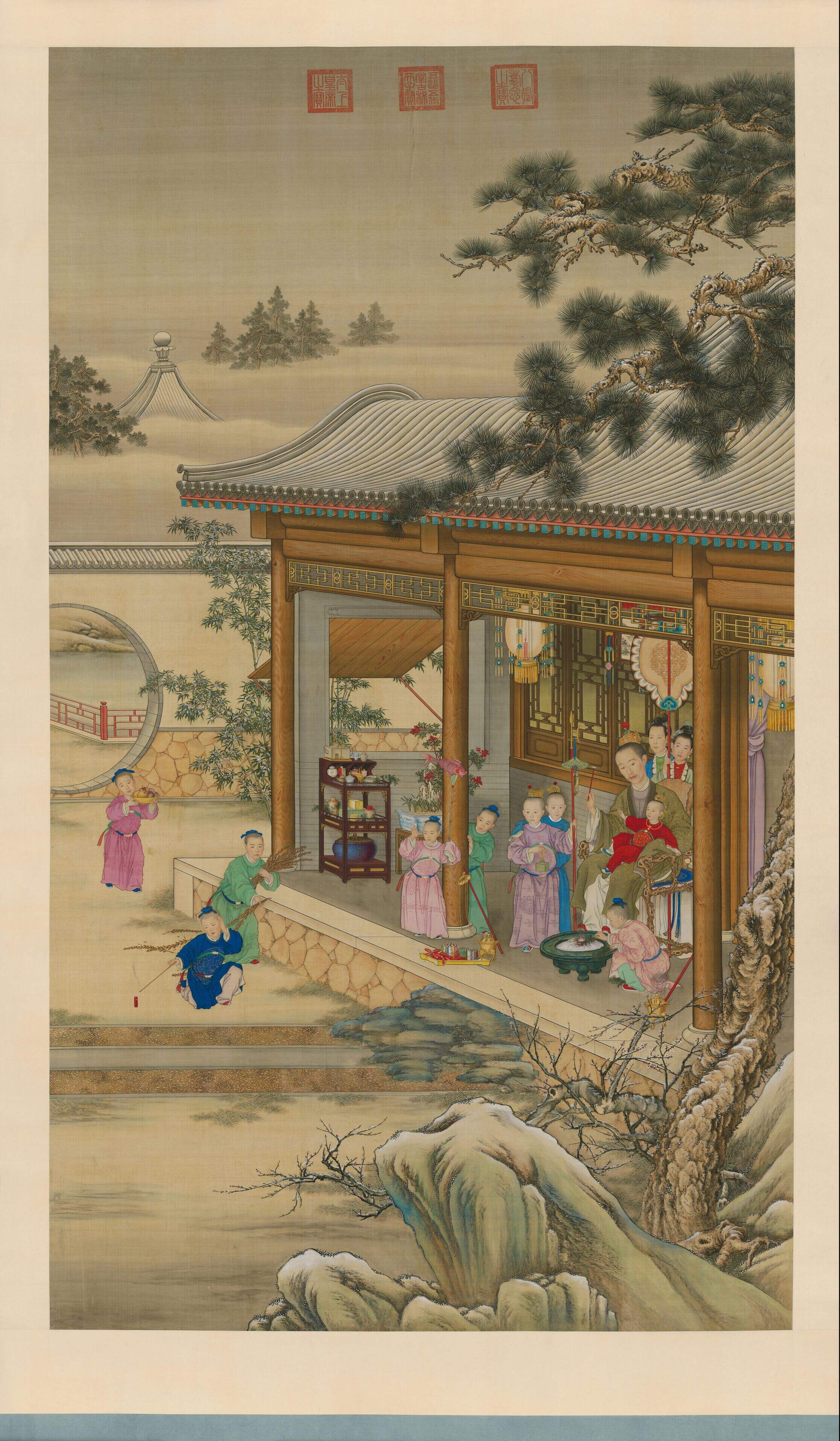 弘历岁朝行乐图像缩略图