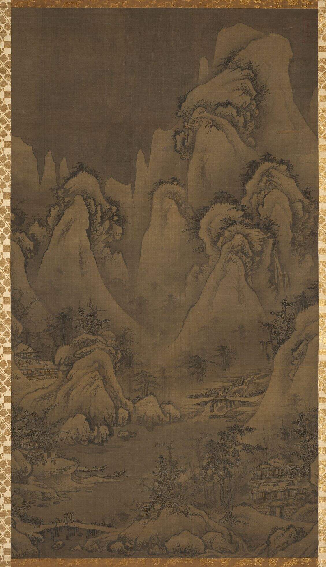 雪景山水图缩略图