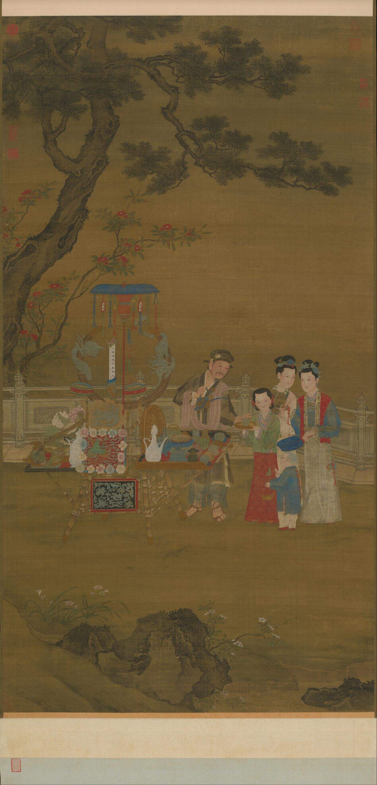 夏景货郎图缩略图