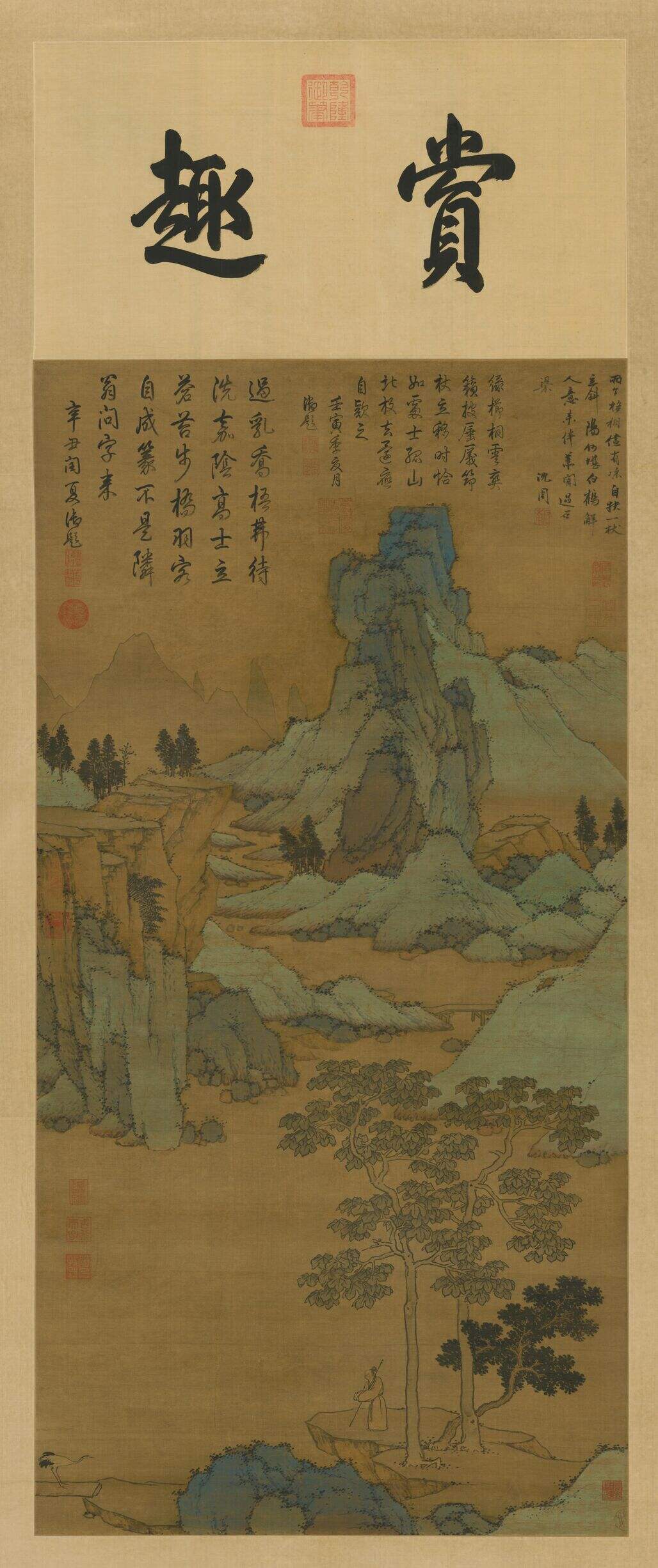 桐荫玩鹤图缩略图