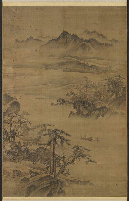 溪山烟艇图缩略图