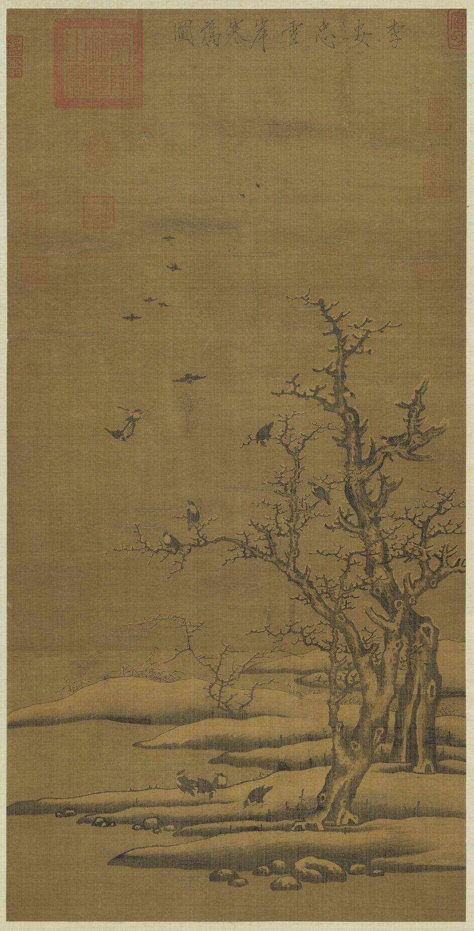 雪岸寒鸦图缩略图
