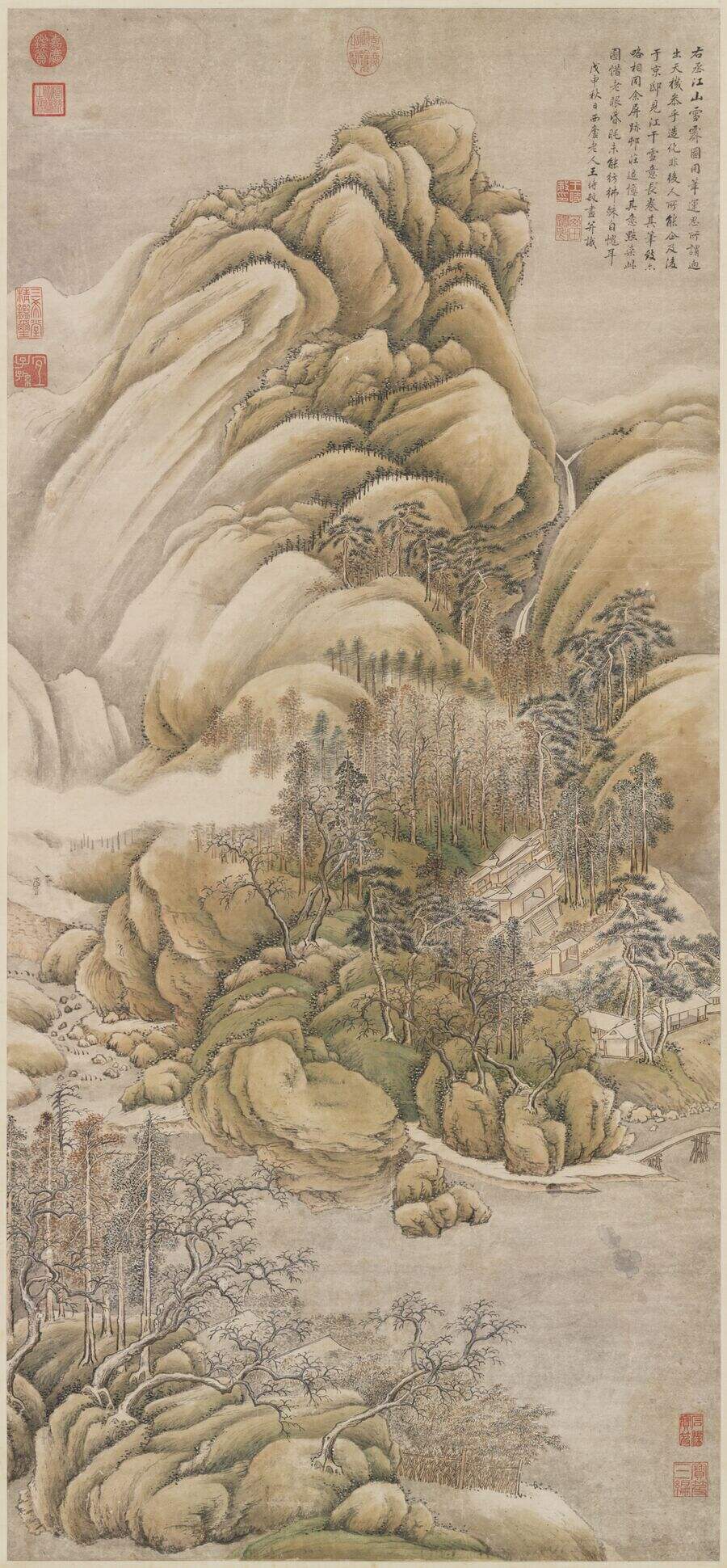 仿王维江山雪霁图缩略图