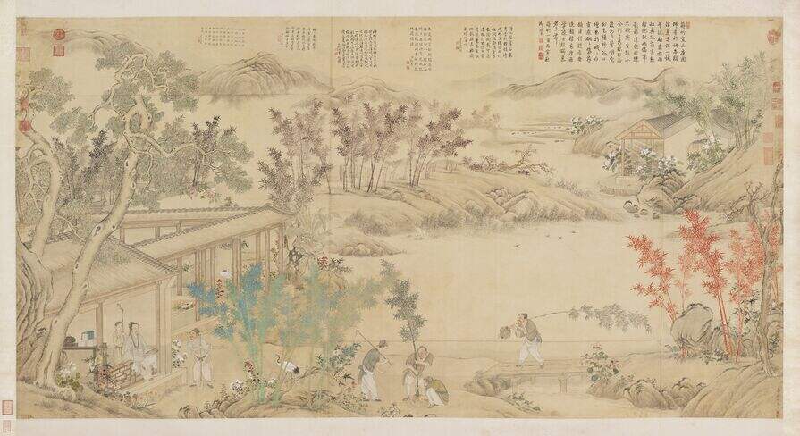御笔莳竹诗轴缩略图