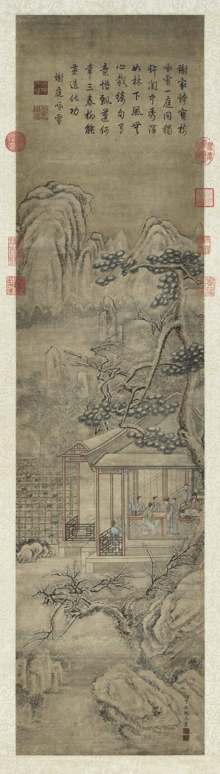 雪景人物事迹轴缩略图