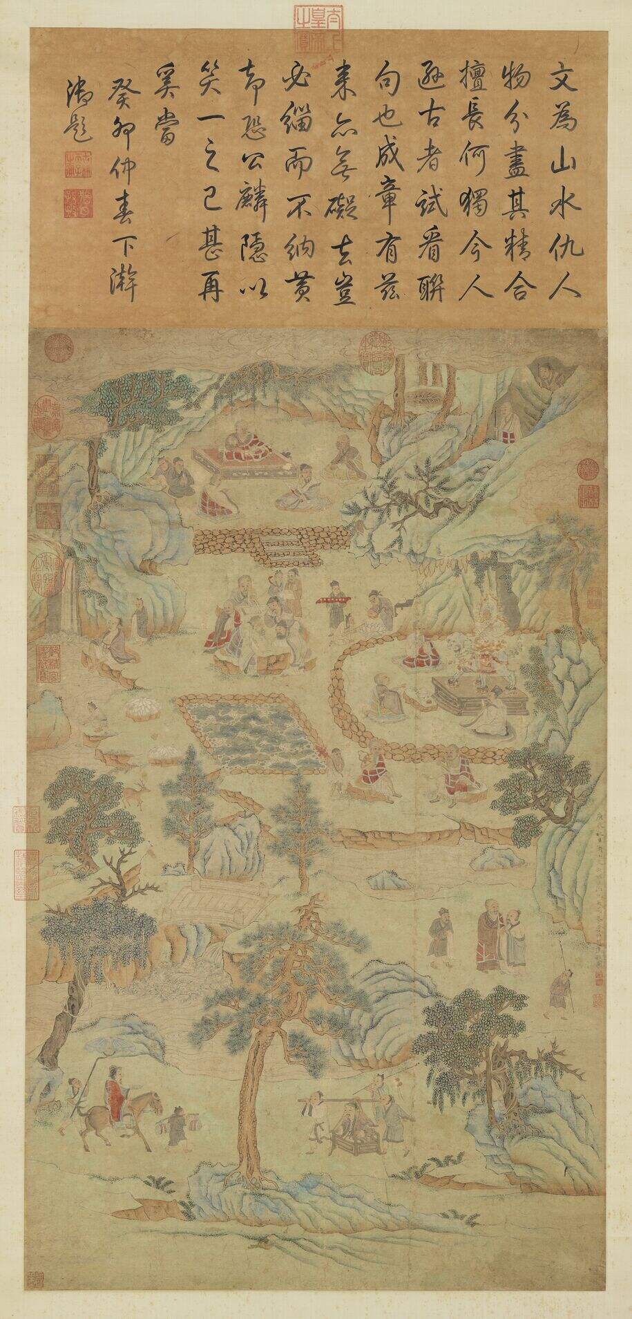 摹李公麟莲社图缩略图