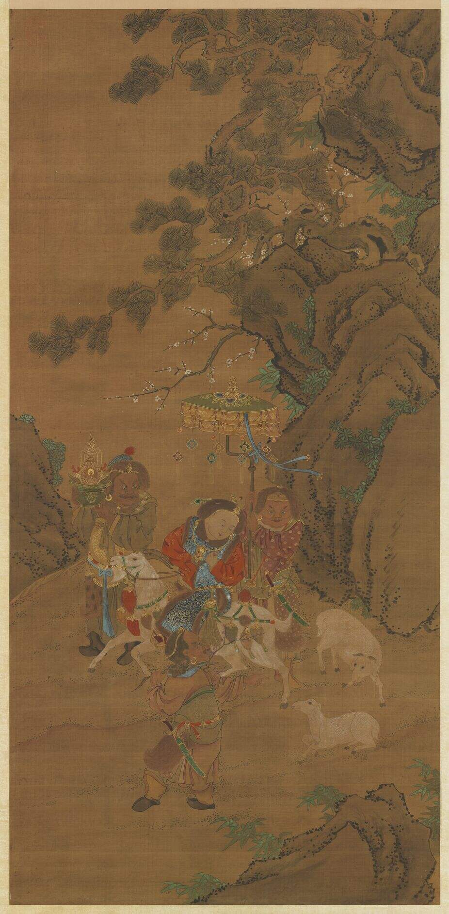 冬景戏婴图轴缩略图