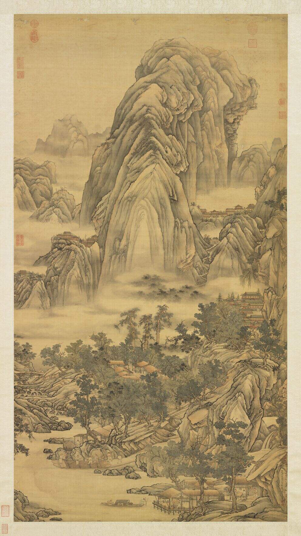 仿王维关山行旅图轴缩略图
