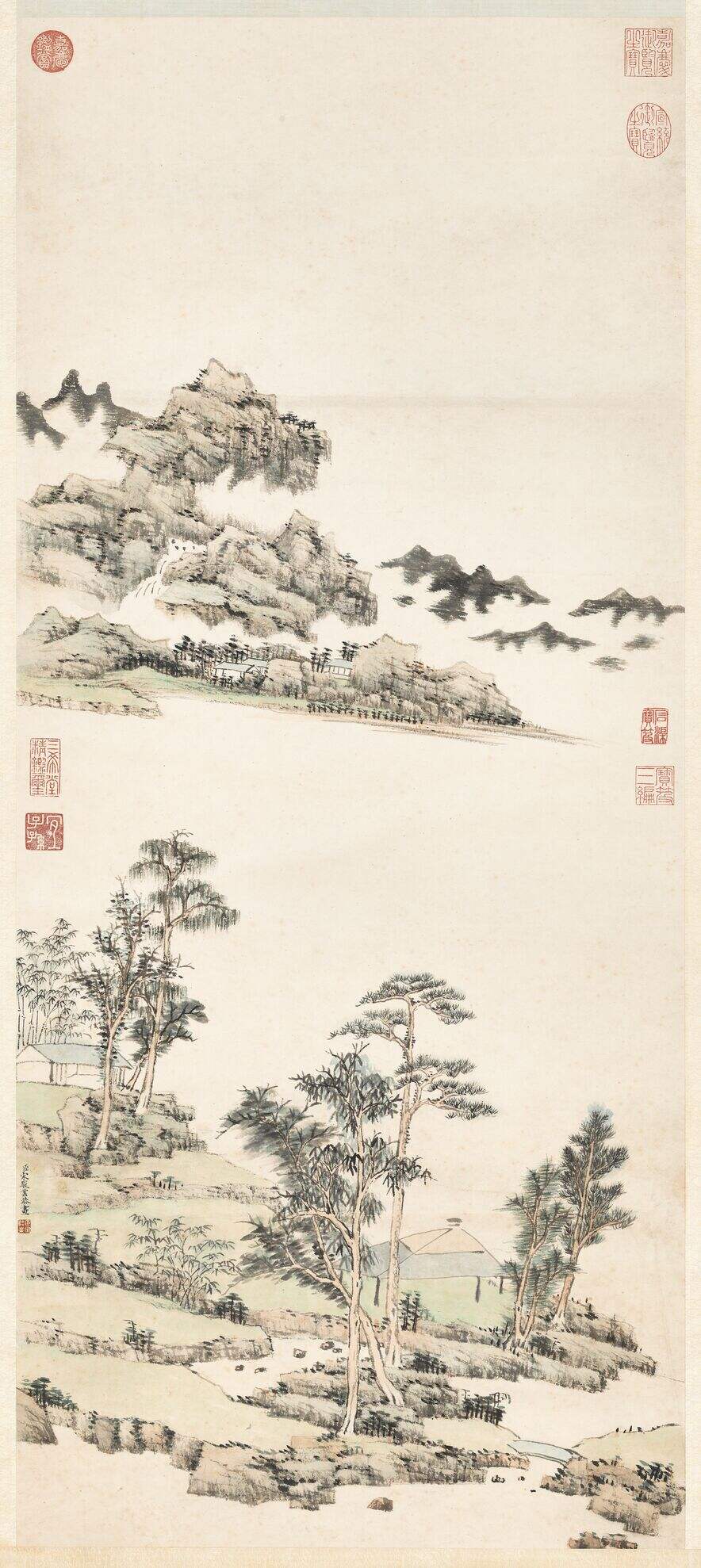 林亭烟岫轴缩略图