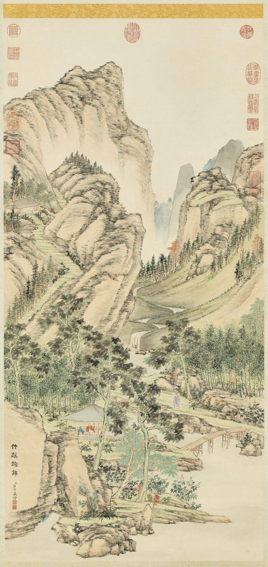 竹蹊绚锦图缩略图