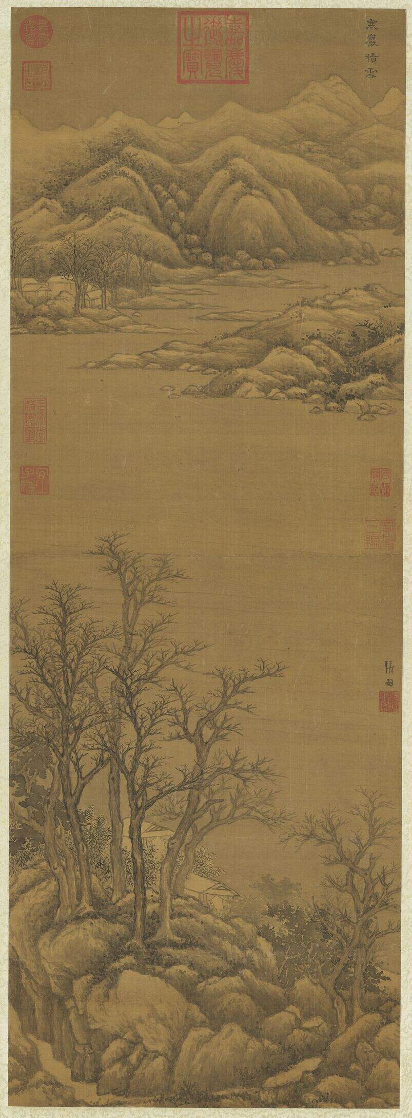 寒岩积雪图缩略图