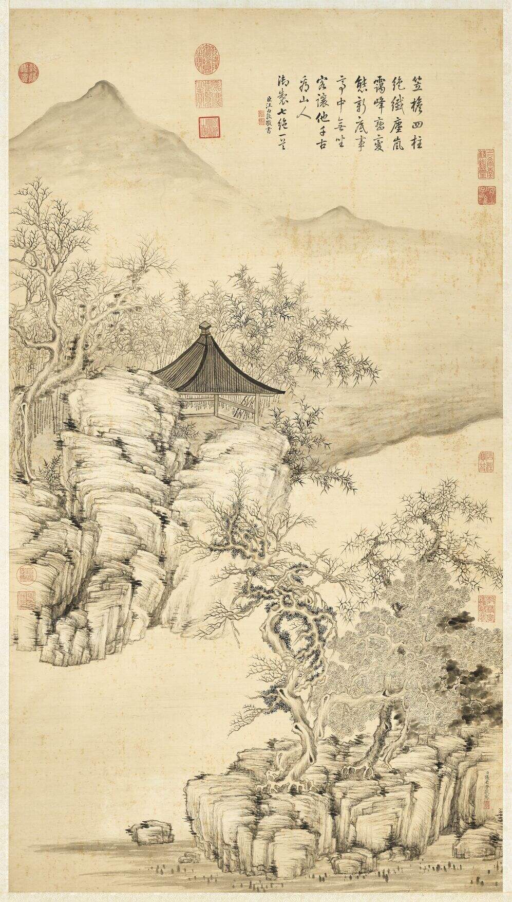 笠亭岚霭轴缩略图