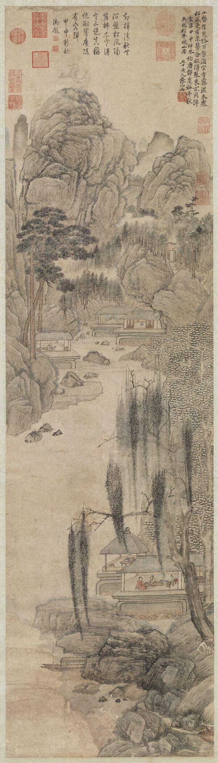 仿郑虔林亭秋爽图缩略图