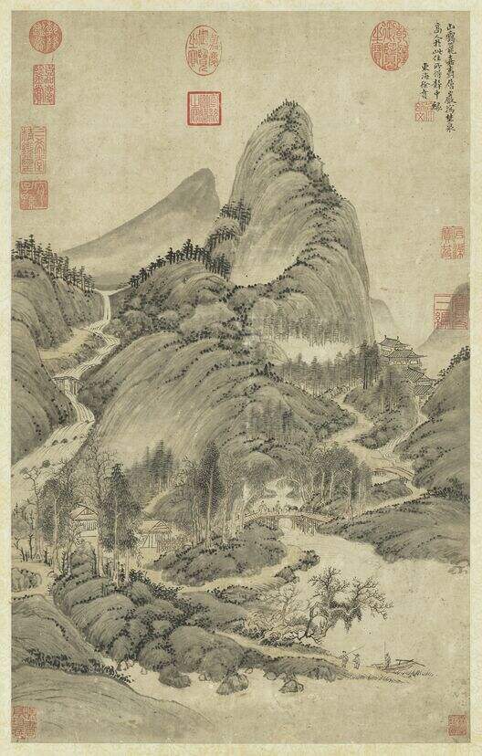 山水轴缩略图