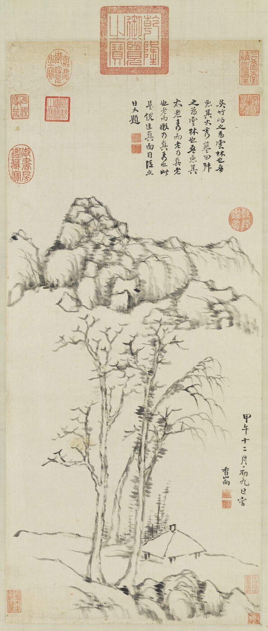 秋亭嘉树图缩略图