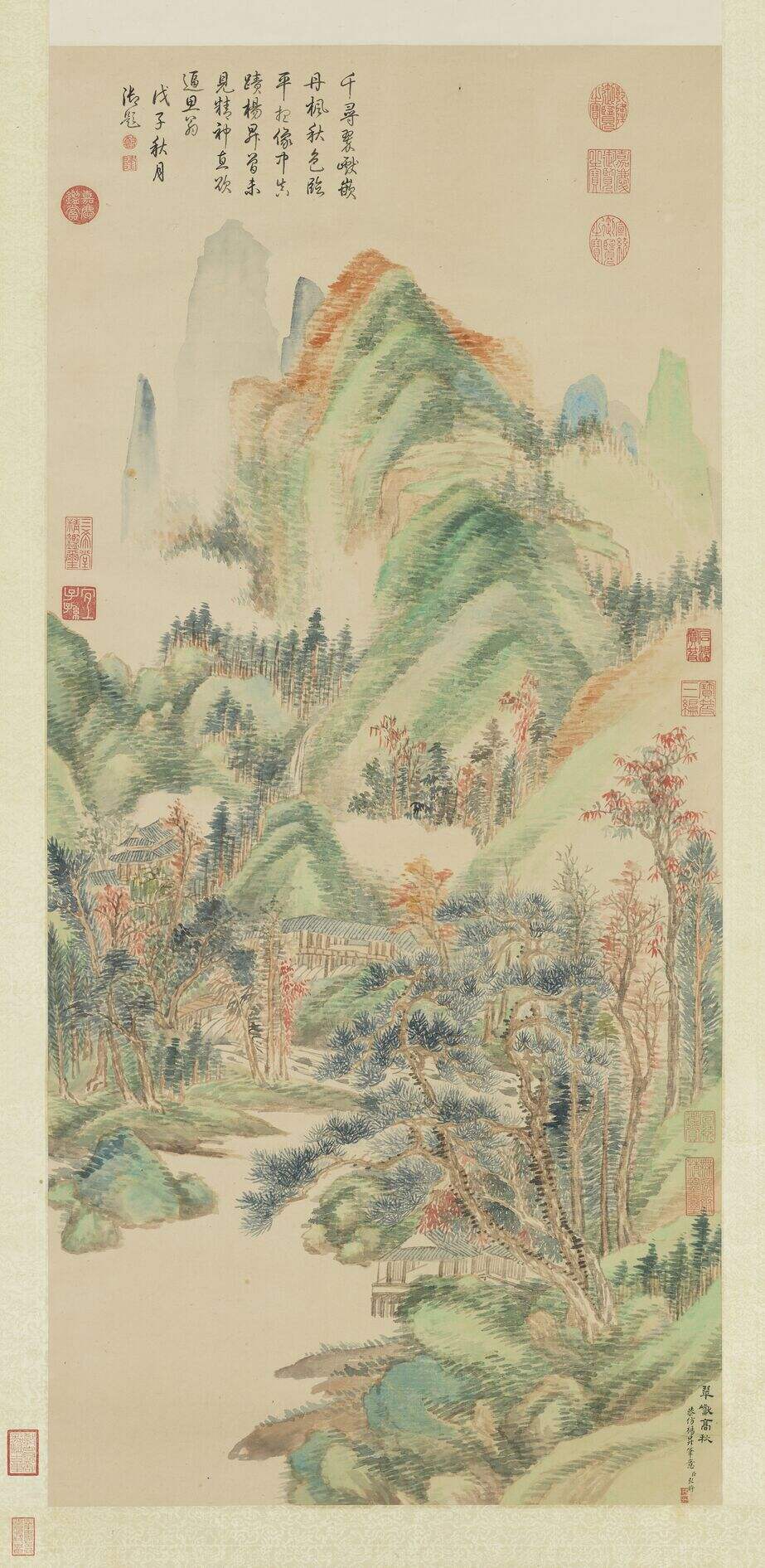 翠𪩘高秋图缩略图