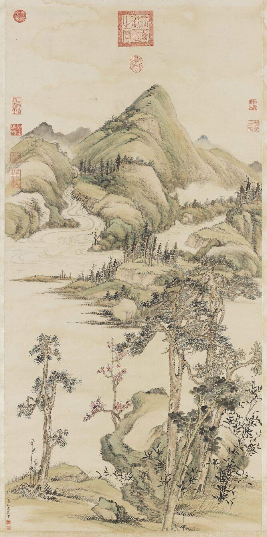 山水轴缩略图