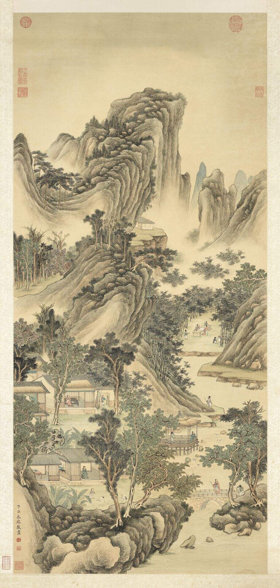 永瑢竹溪销夏轴缩略图