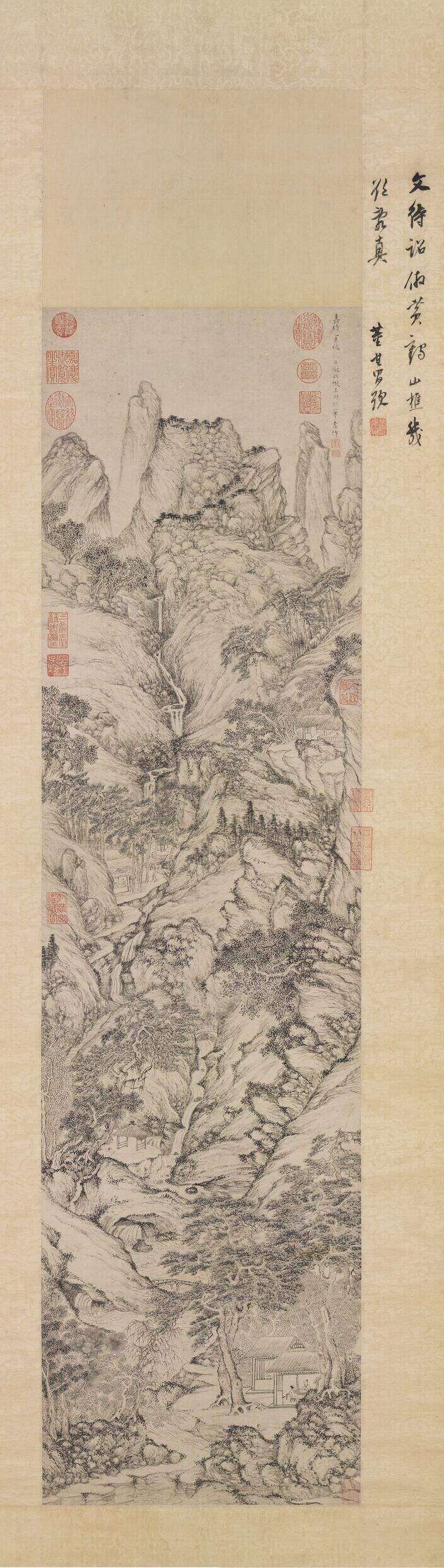 仿王蒙山水图缩略图