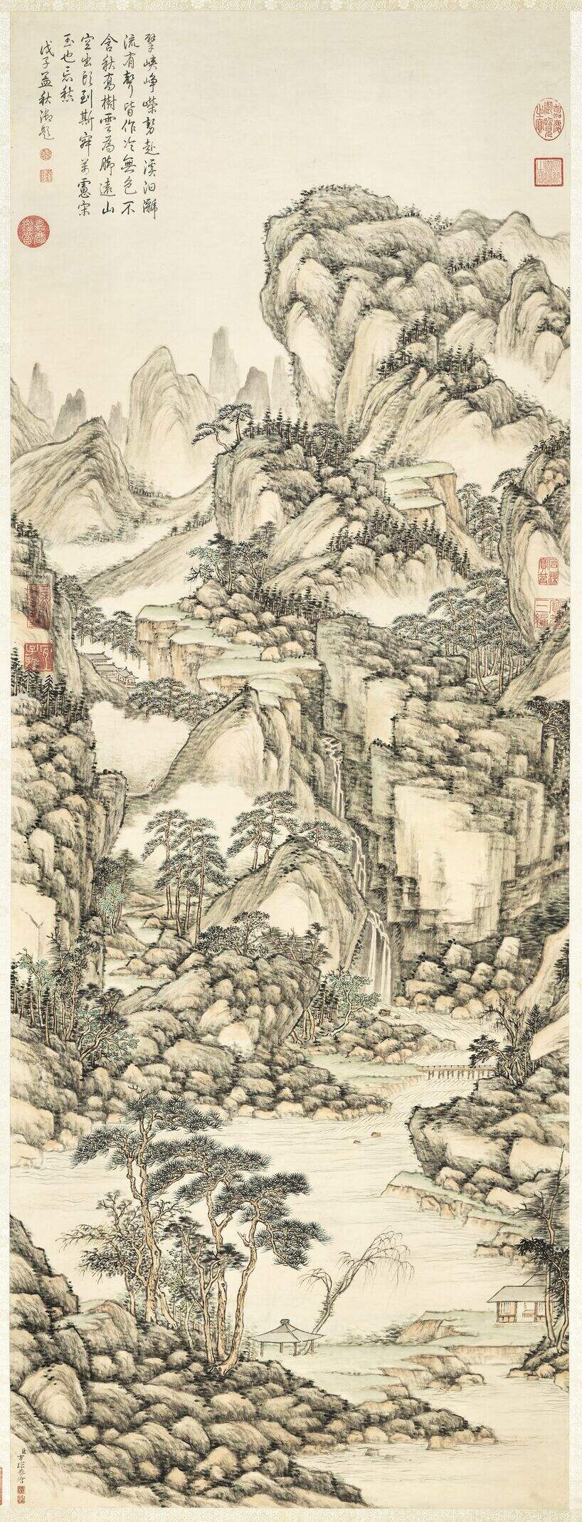 松岩飞瀑图缩略图
