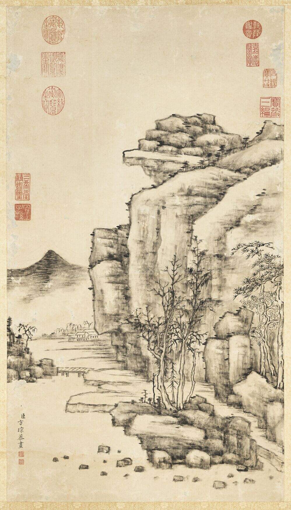 石壁秋林图缩略图