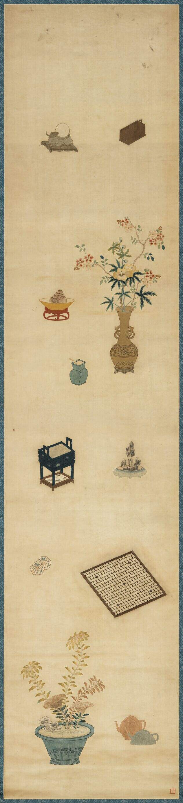 粤绣博古图屏（六）轴缩略图