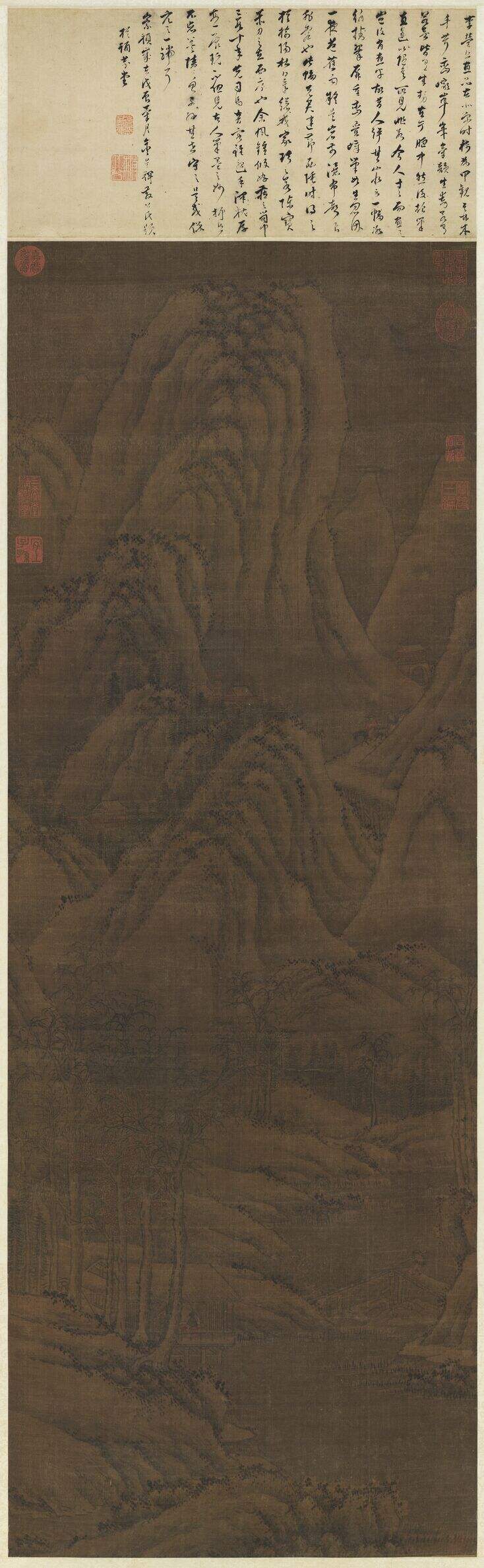 秋山萧寺图缩略图