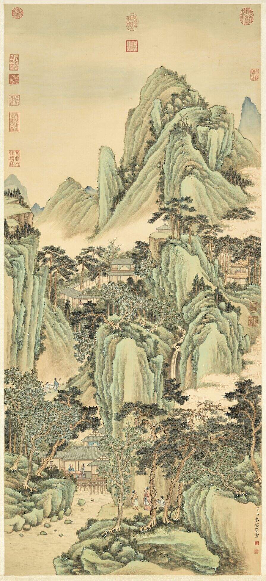 永瑢画松壑探奇轴缩略图