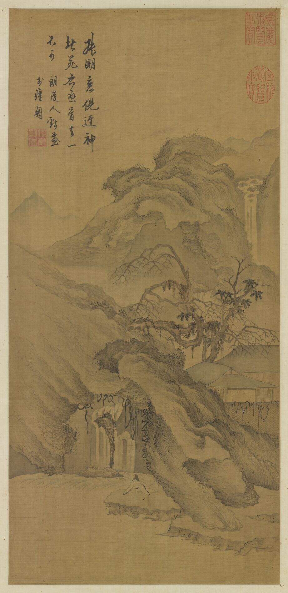 悬崖垂瀑轴缩略图