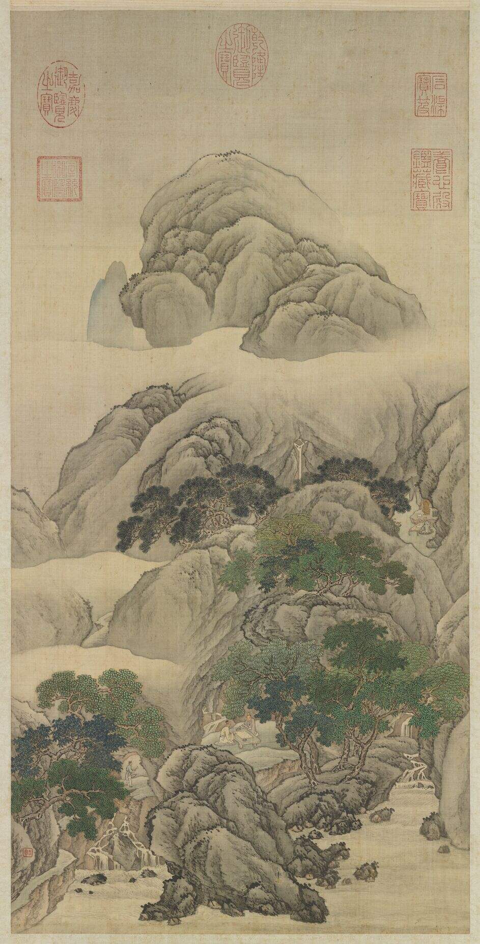 山水轴缩略图