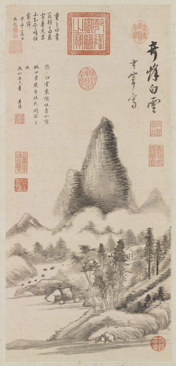 奇峰白云图缩略图