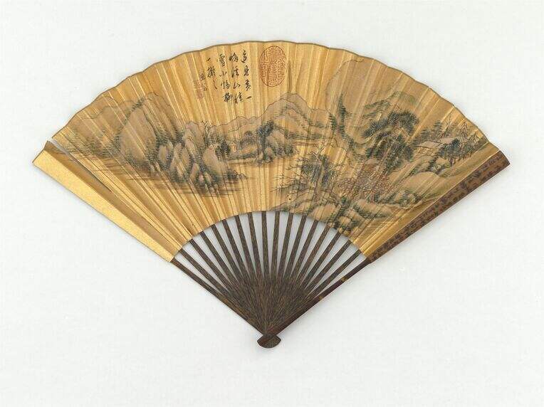 溪山积雪成扇缩略图