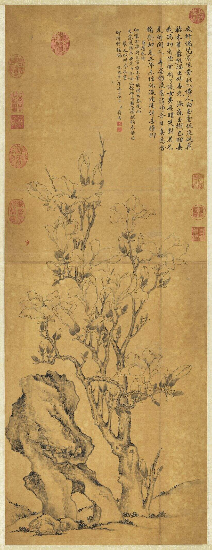 摹文徵明玉兰花图缩略图