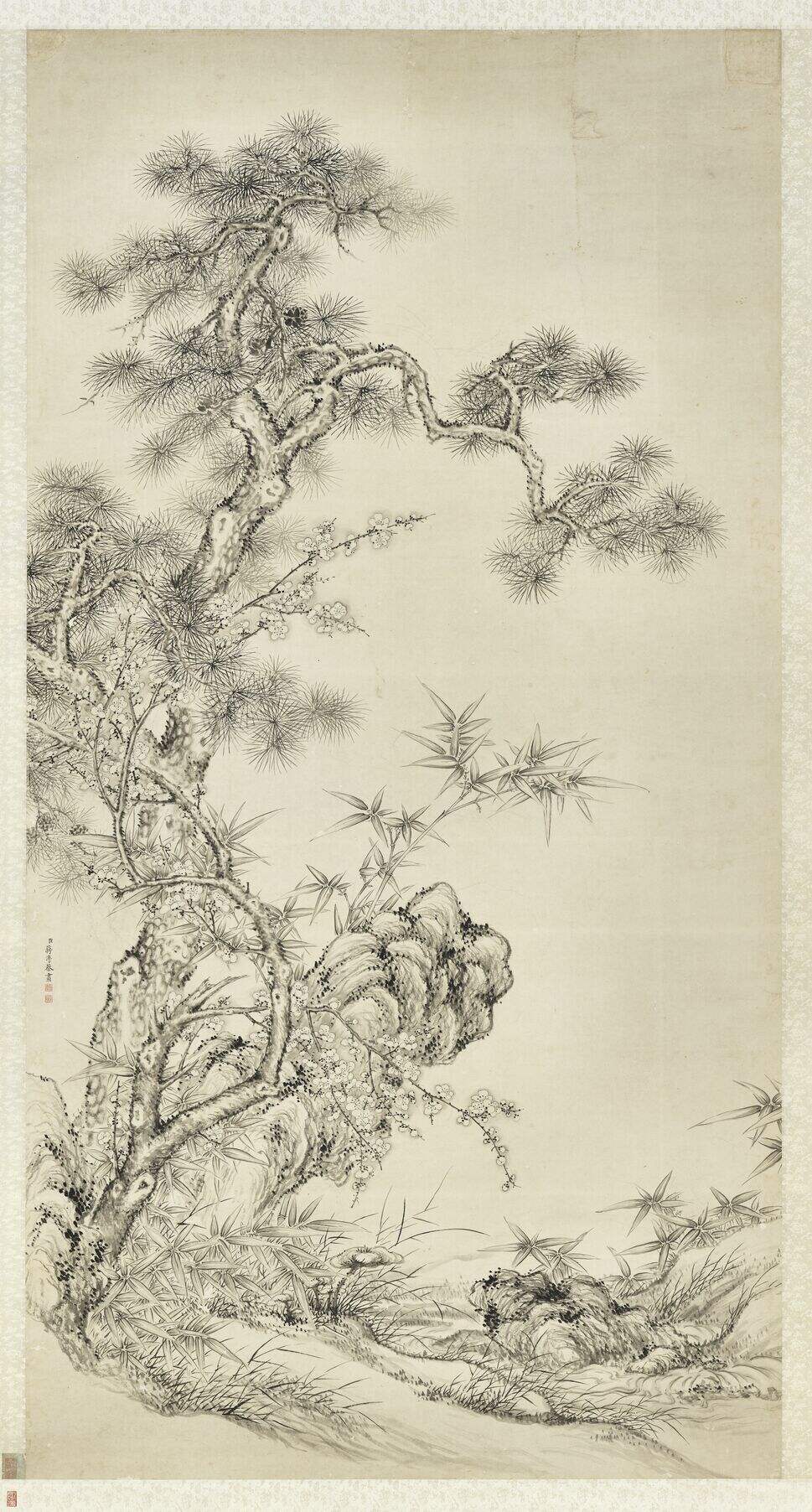 岁寒三友图缩略图