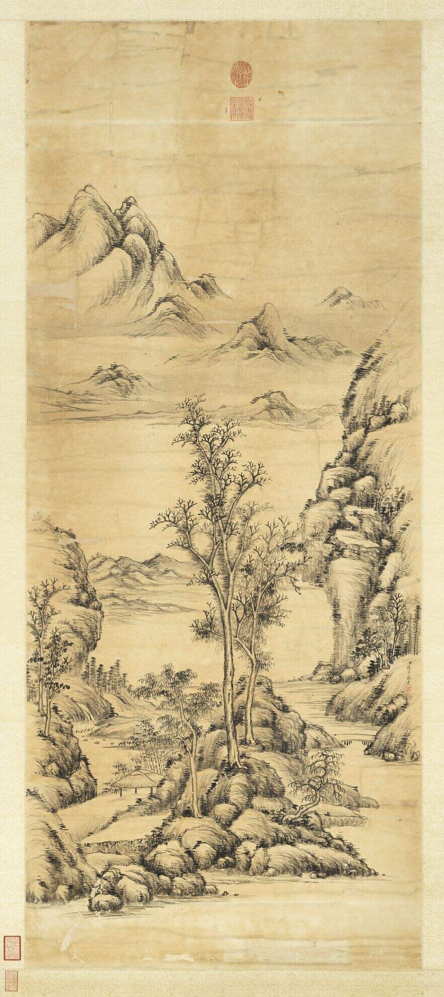 踈林亭霭轴缩略图