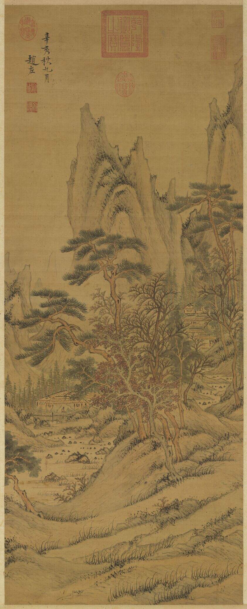 秋山红树图缩略图
