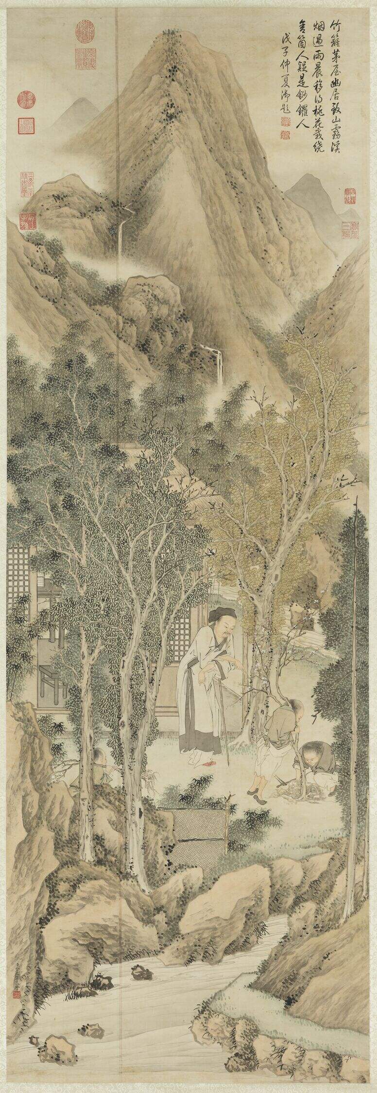 移桃图轴缩略图