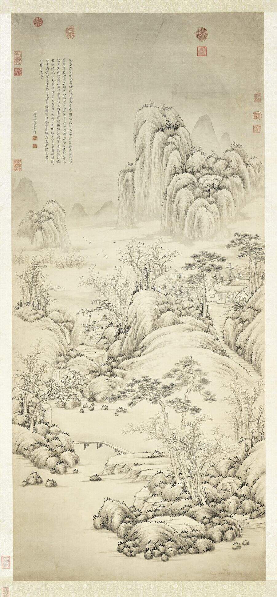 寒林欲雪轴缩略图