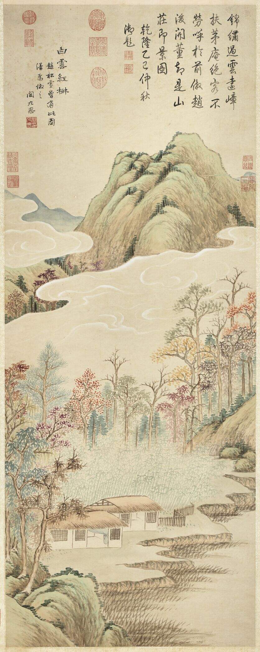 白云红树图缩略图
