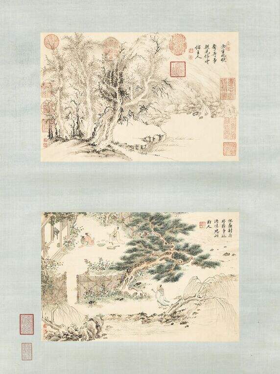 山水双幅缩略图