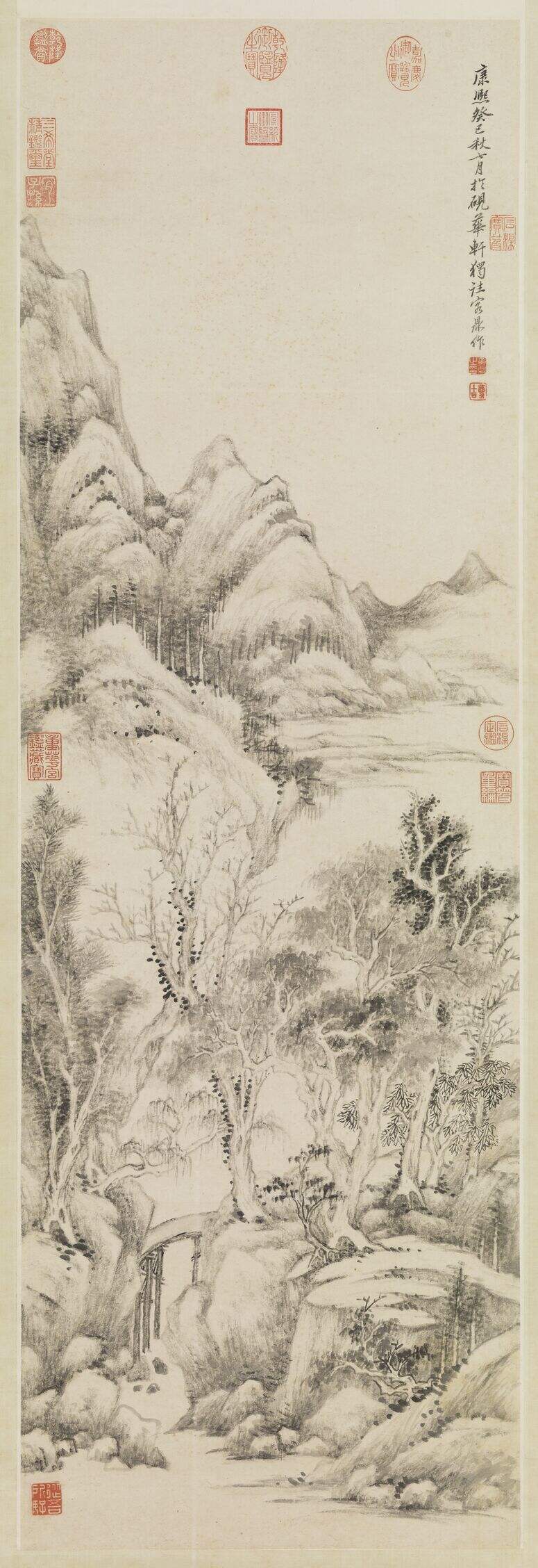 溪桥林影图轴缩略图