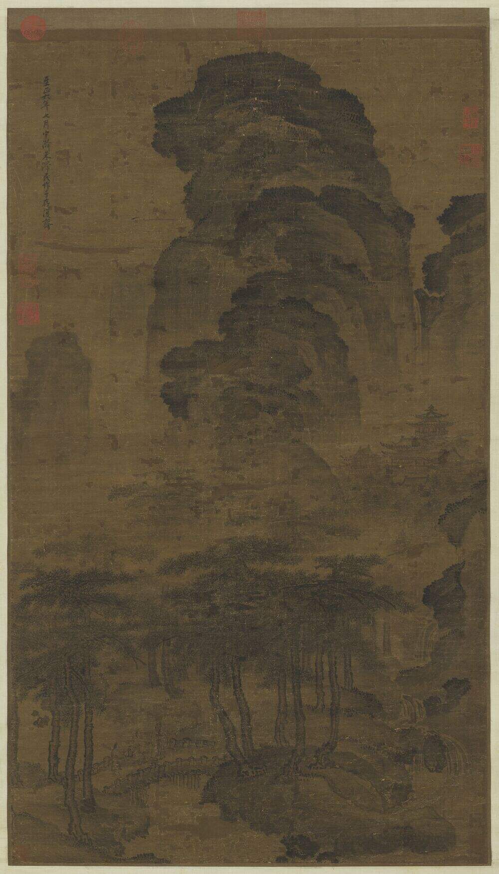 雨山喧瀑图缩略图